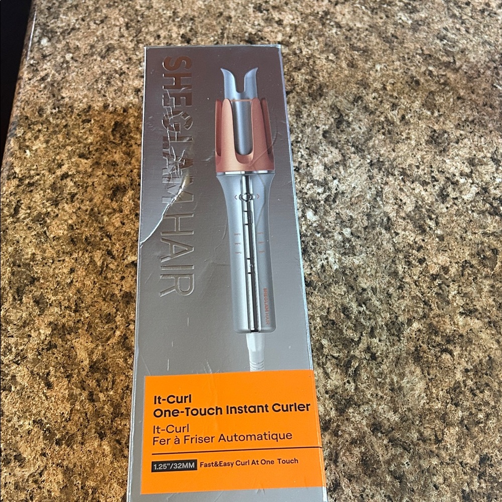 Sheer Hair Silver and Orange Instant Curler